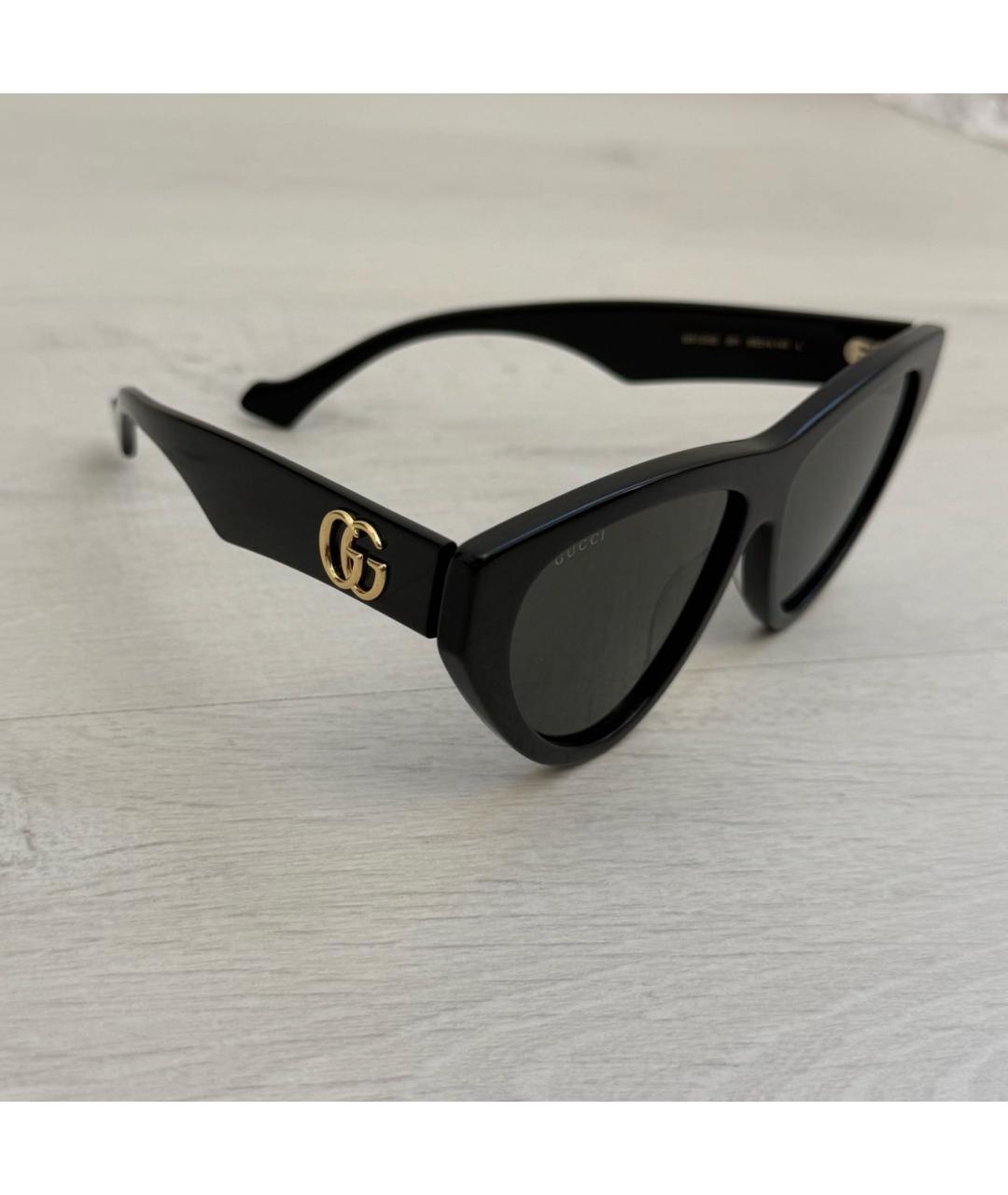 GUCCI Черные пластиковые солнцезащитные очки, фото 9