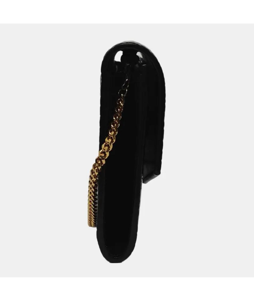 SAINT LAURENT Черная кожаная сумка через плечо, фото 3