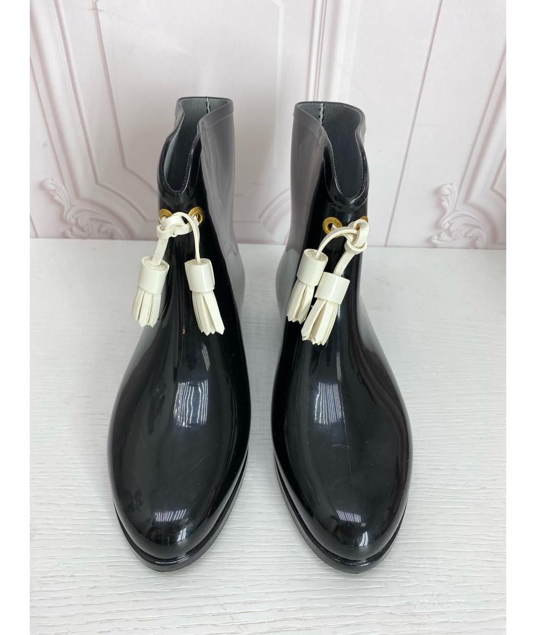 VIVIENNE WESTWOOD Черные резиновые сапоги, фото 2