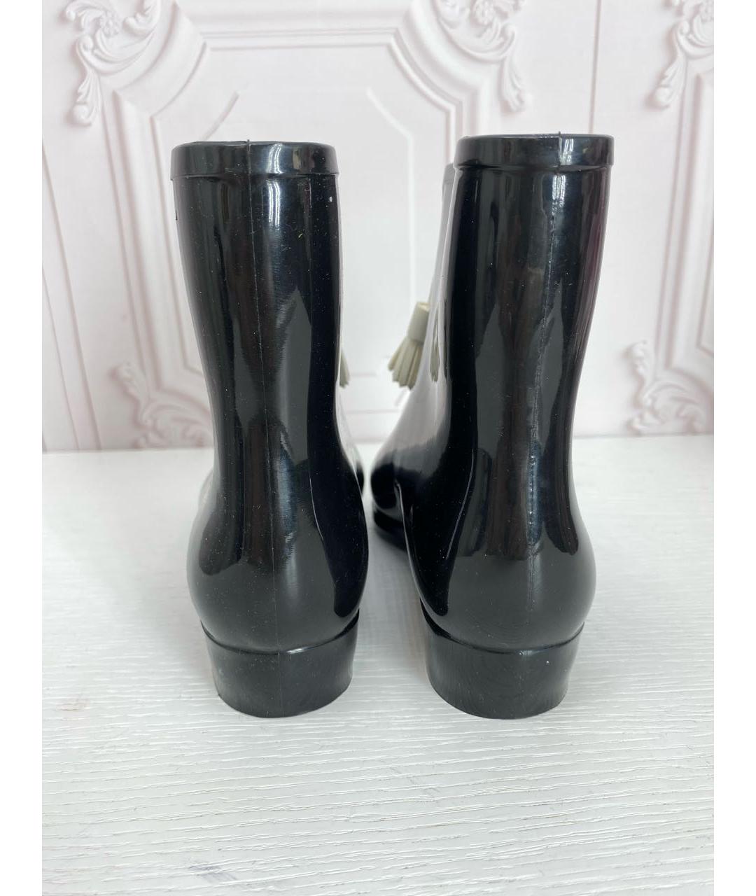 VIVIENNE WESTWOOD Черные резиновые сапоги, фото 4