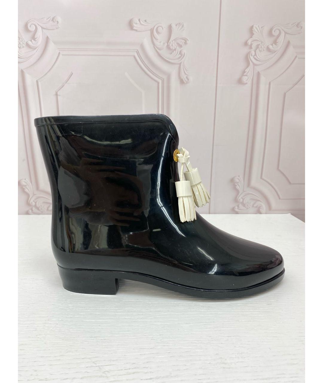 VIVIENNE WESTWOOD Черные резиновые сапоги, фото 9