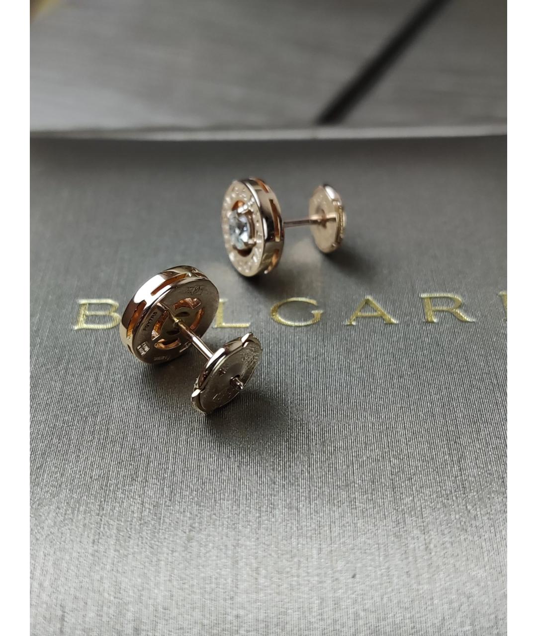 BVLGARI Золотые серьги из розового золота, фото 4