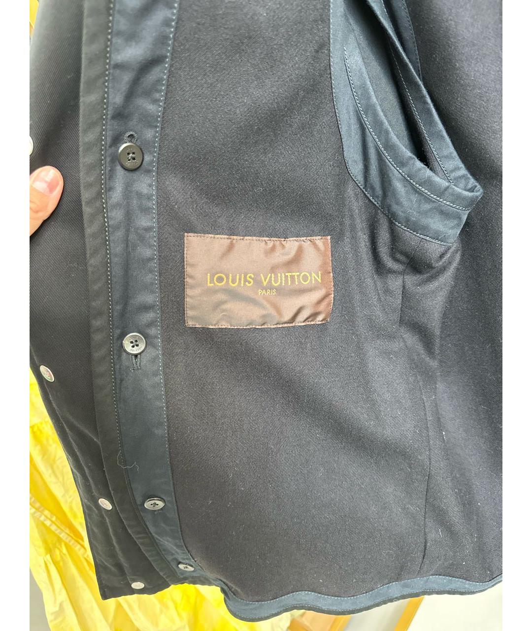 LOUIS VUITTON Черная хлопковая куртка, фото 3