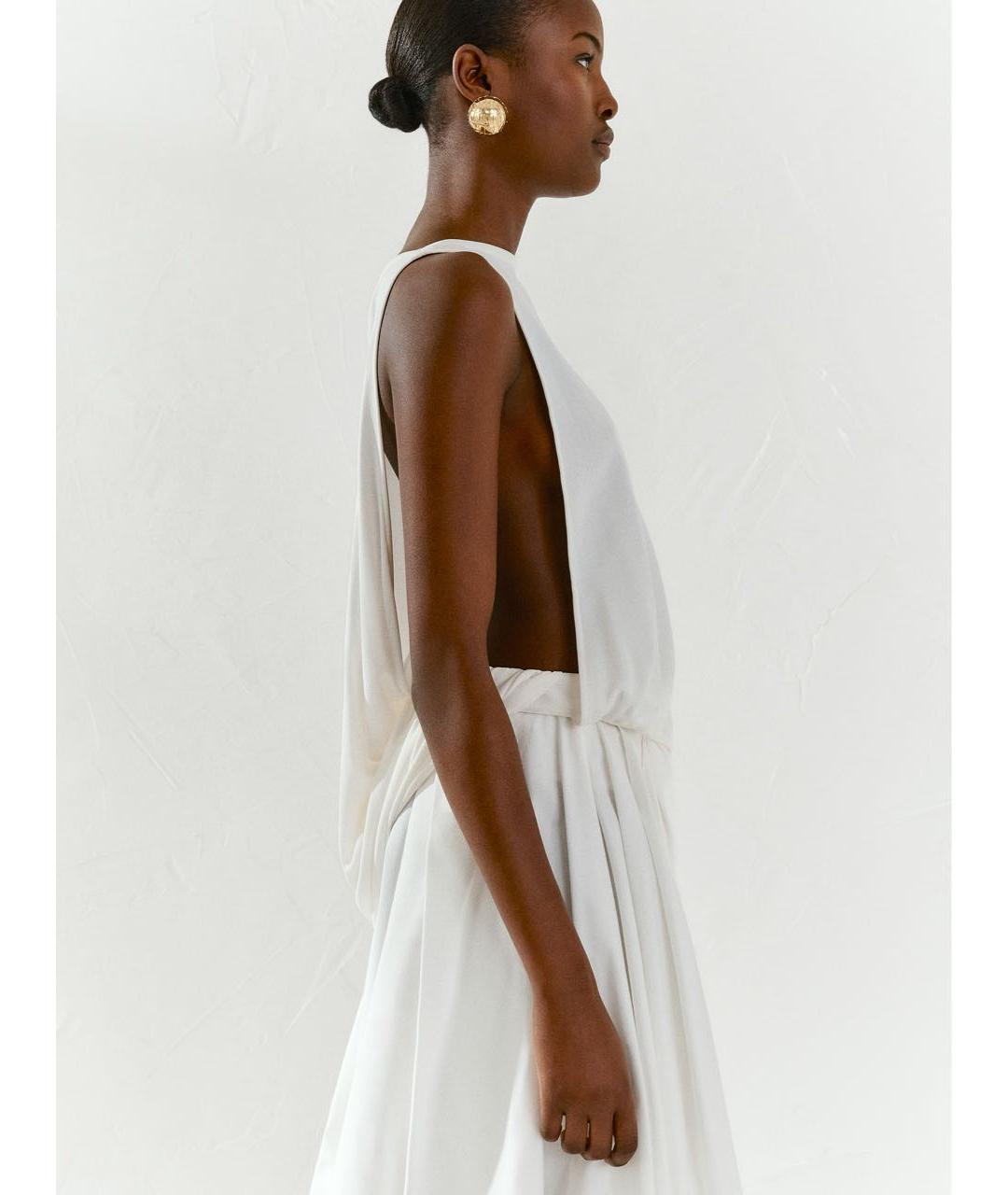 JACQUEMUS Белая вискозная майка, фото 7