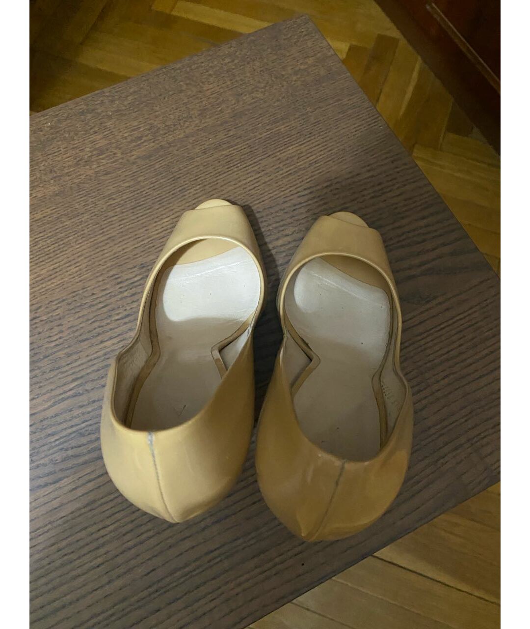 CASADEI Бежевые туфли из лакированной кожи, фото 4