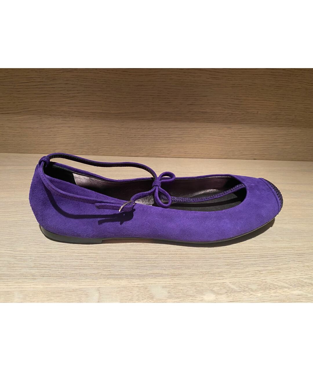 GIUSEPPE ZANOTTI DESIGN Фиолетовые нубуковые балетки, фото 3