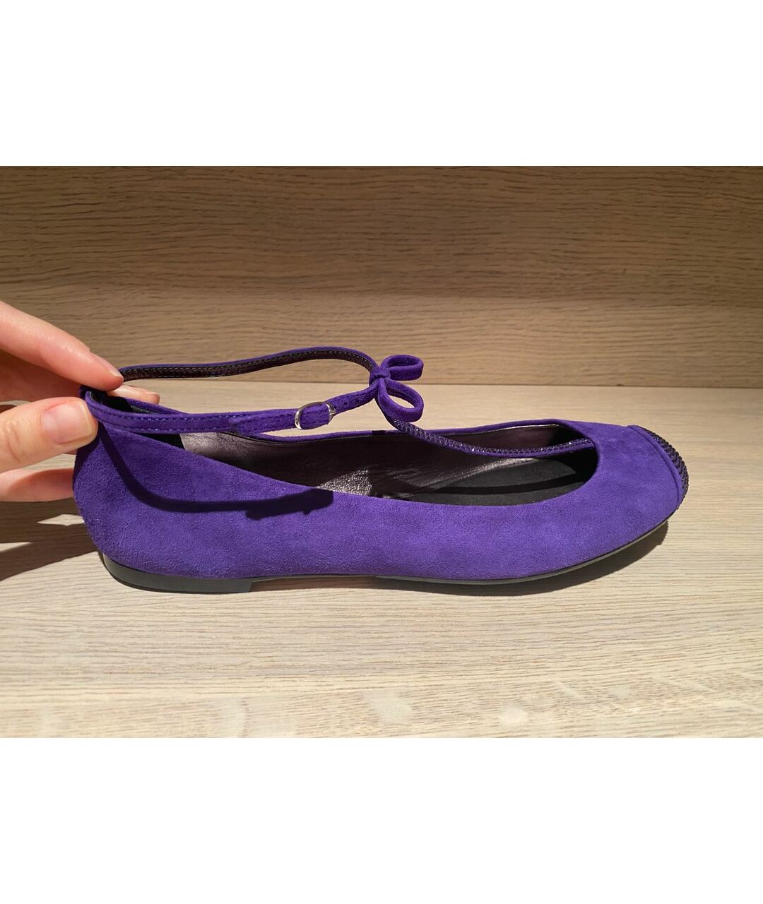 GIUSEPPE ZANOTTI DESIGN Фиолетовые нубуковые балетки, фото 6