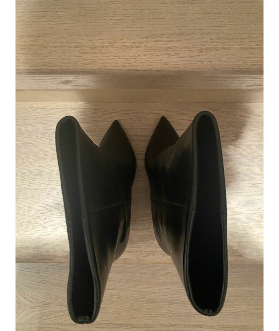 SAINT LAURENT Черные кожаные сапоги, фото 4