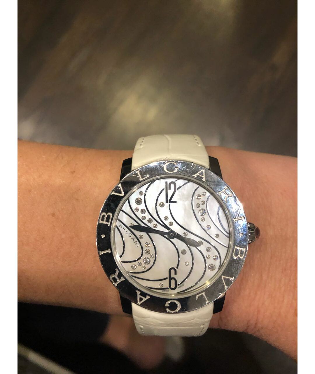 BVLGARI Белые часы, фото 4