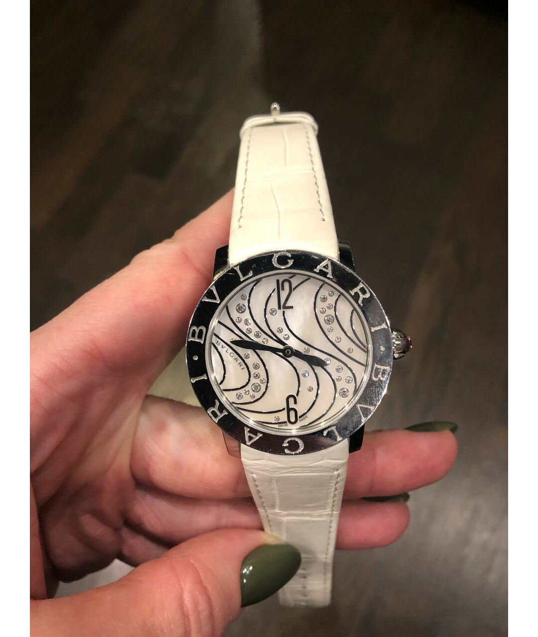 BVLGARI Белые часы, фото 5