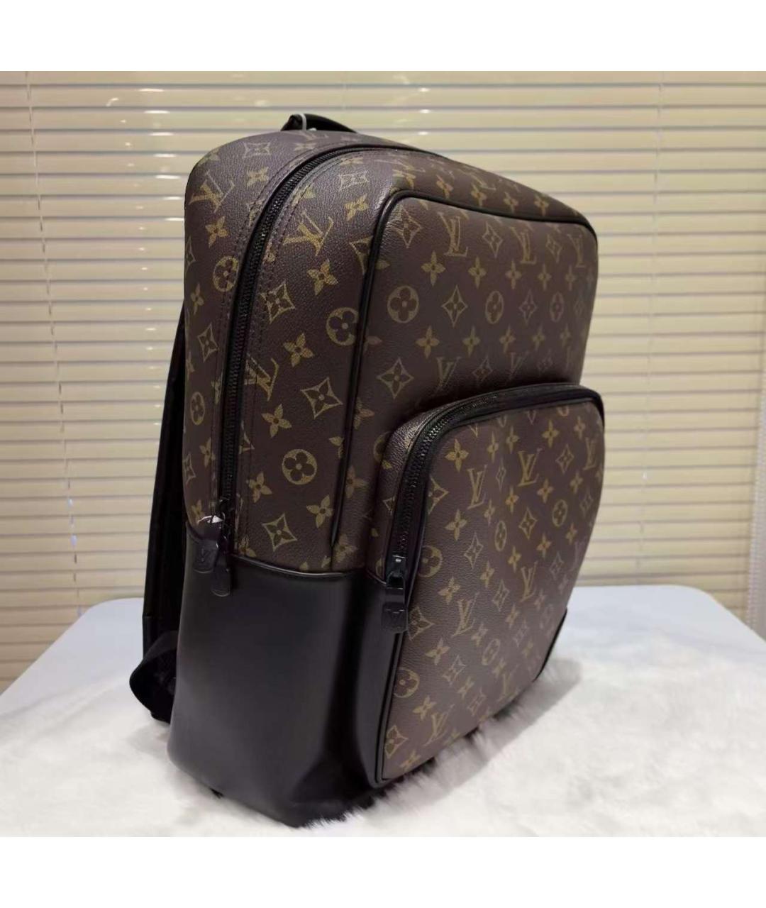LOUIS VUITTON Коричневый кожаный рюкзак, фото 2
