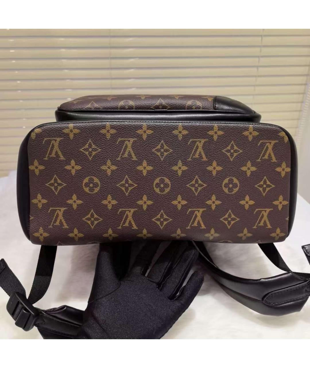 LOUIS VUITTON Коричневый кожаный рюкзак, фото 5
