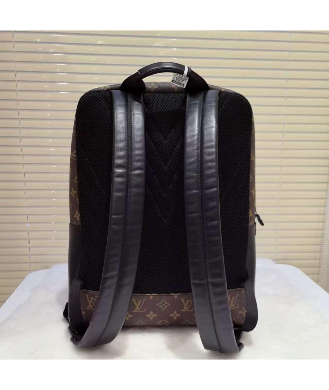LOUIS VUITTON Коричневый кожаный рюкзак, фото 3