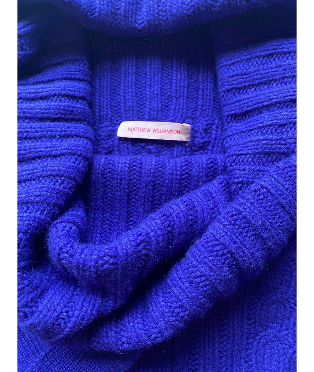 MATTHEW WILLIAMSON Фиолетовый кашемировый джемпер / свитер, фото 4