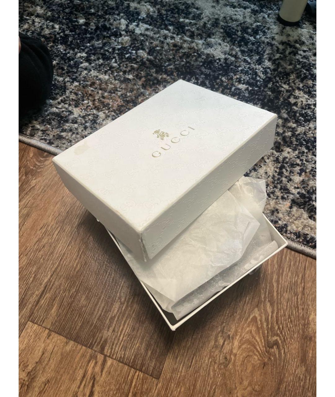 GUCCI KIDS Темно-синие кожаные лоферы и мокасины, фото 8
