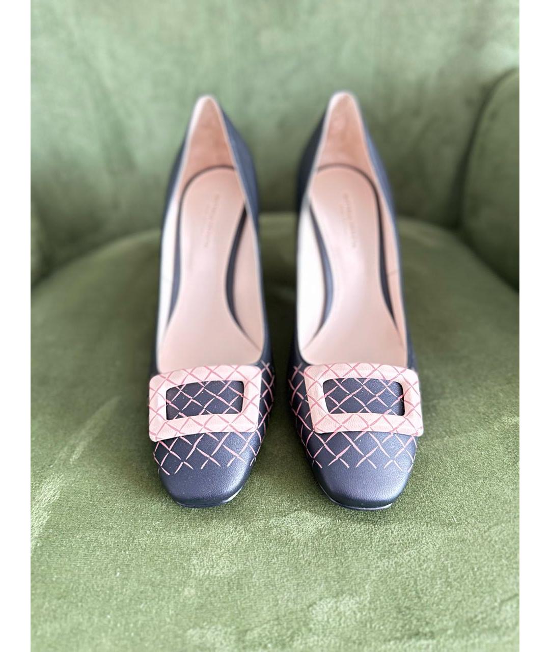 BOTTEGA VENETA Черные кожаные туфли, фото 2