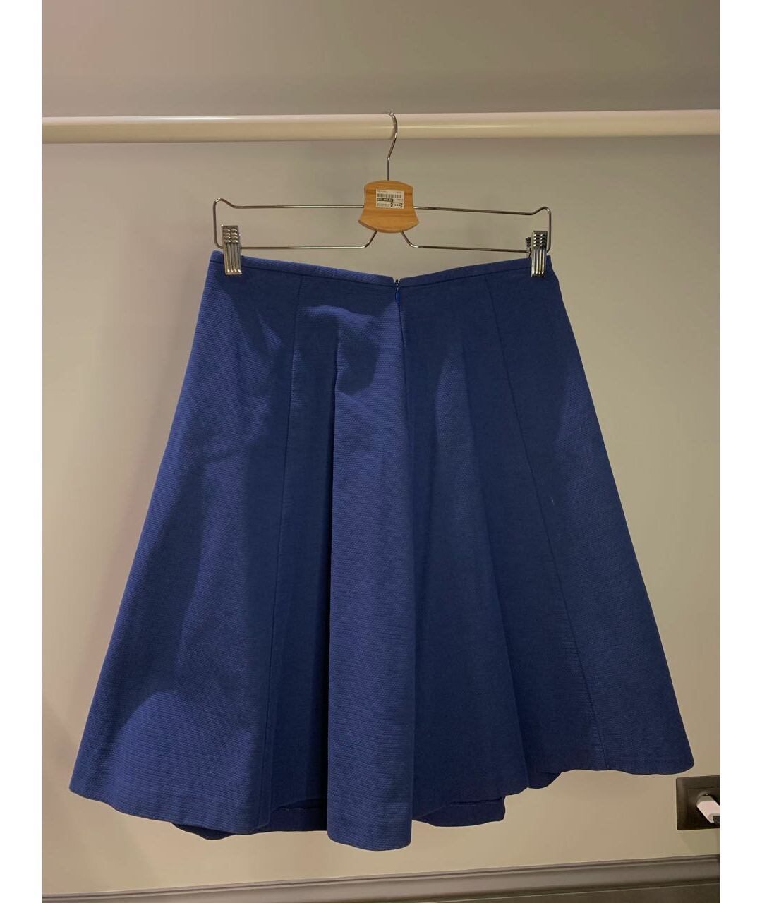 JIL SANDER Синяя хлопковая юбка миди, фото 6