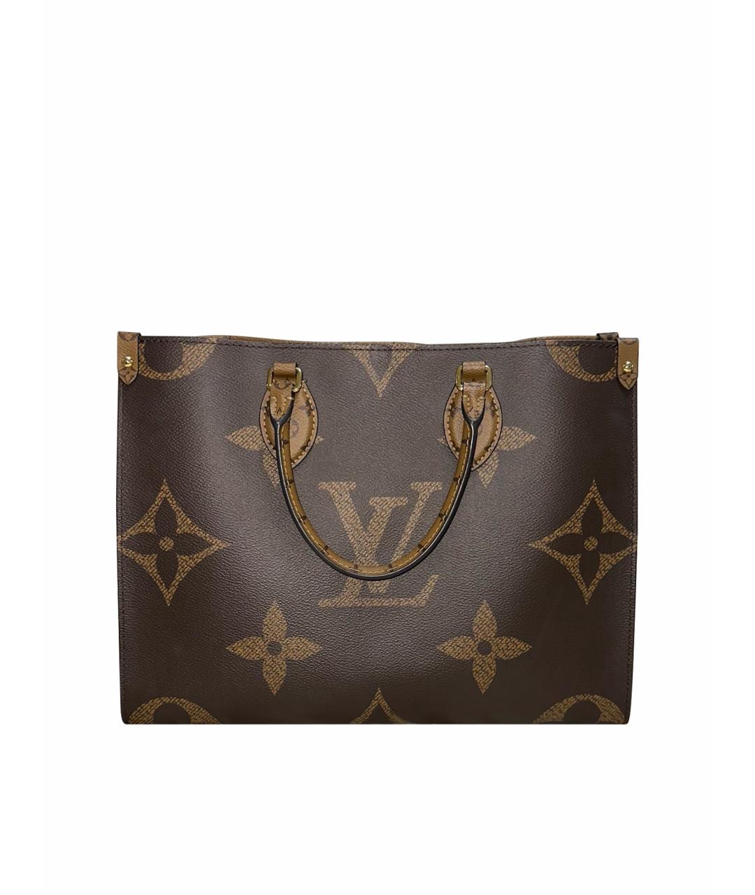 LOUIS VUITTON Коричневая сумка тоут из искусственной кожи, фото 1
