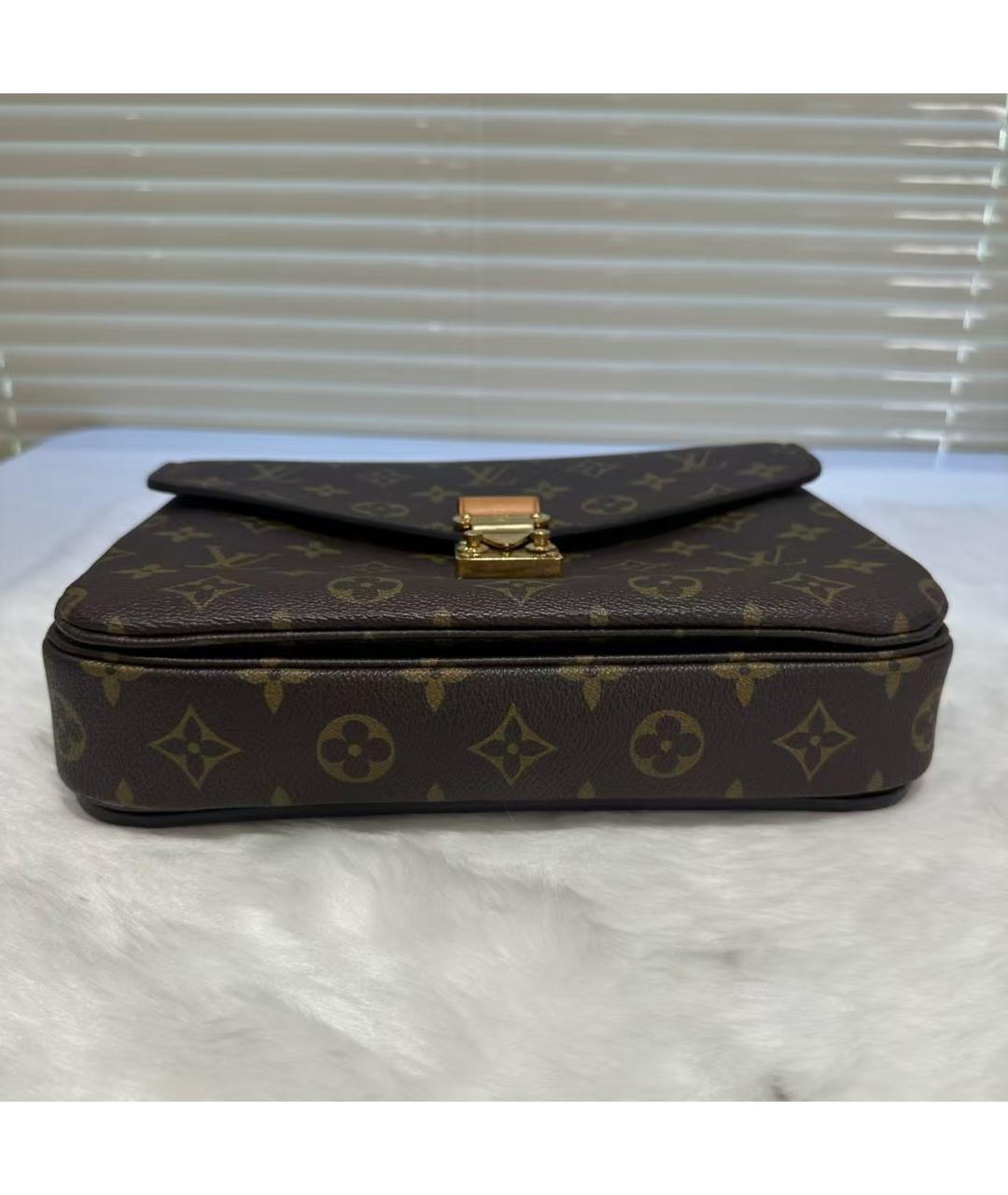 LOUIS VUITTON Коричневая сумка с короткими ручками, фото 5