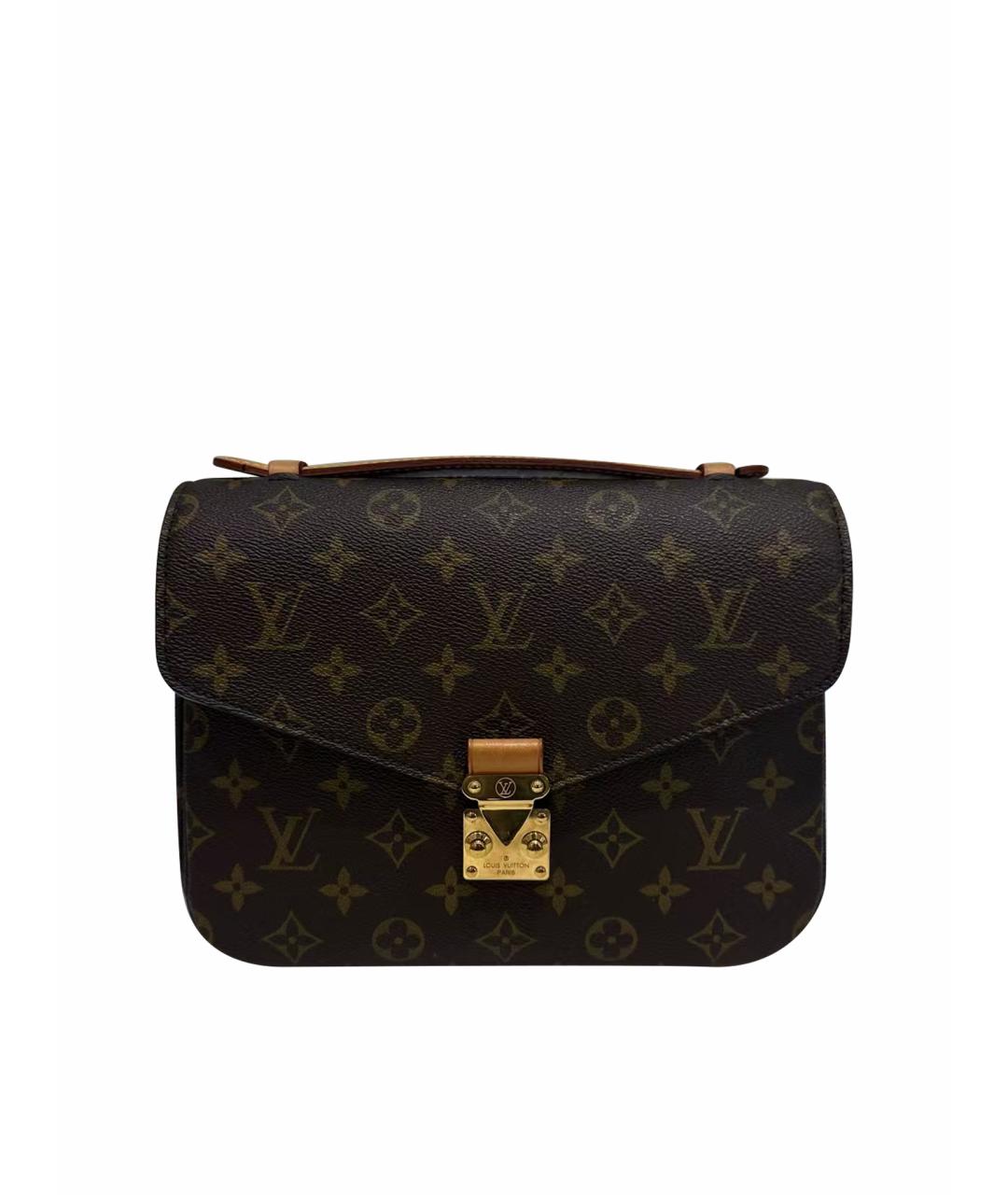 LOUIS VUITTON Коричневая сумка с короткими ручками, фото 1