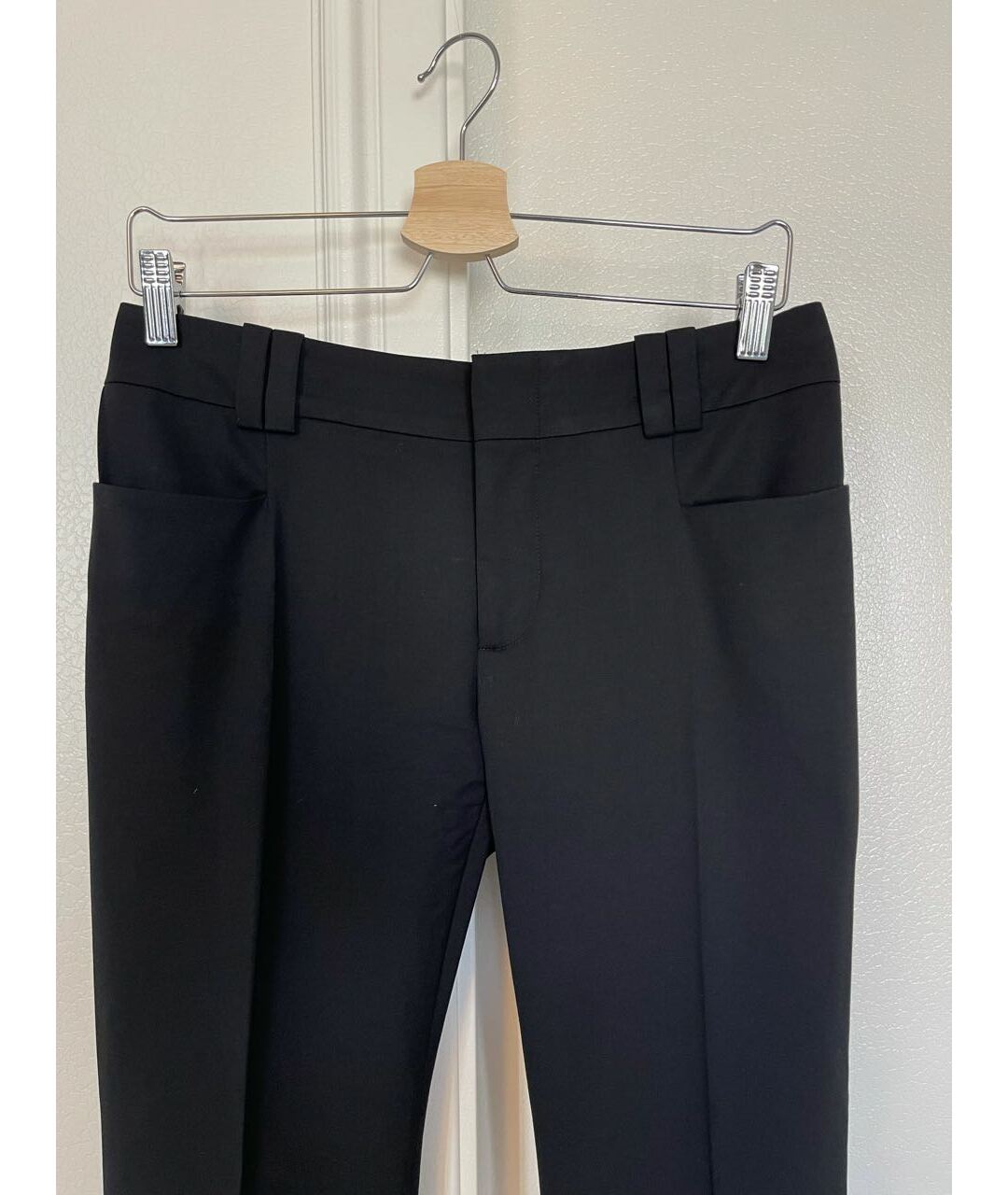GUCCI Черные вискозные брюки широкие, фото 4