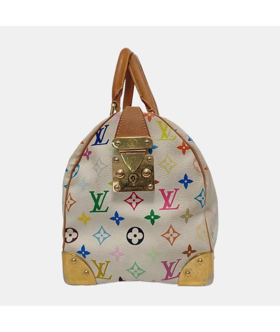 LOUIS VUITTON Белая кожаная сумка тоут, фото 2