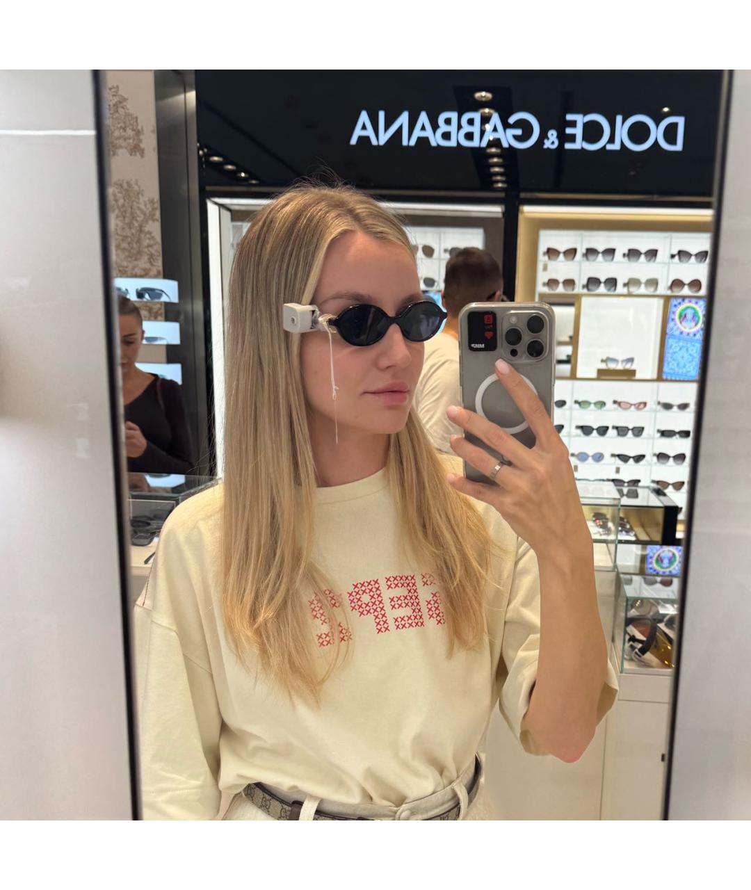 MIU MIU Черные пластиковые солнцезащитные очки, фото 6