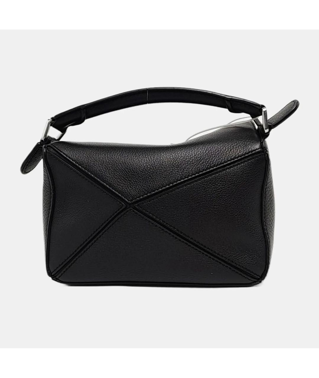 LOEWE Черная кожаная сумка через плечо, фото 4