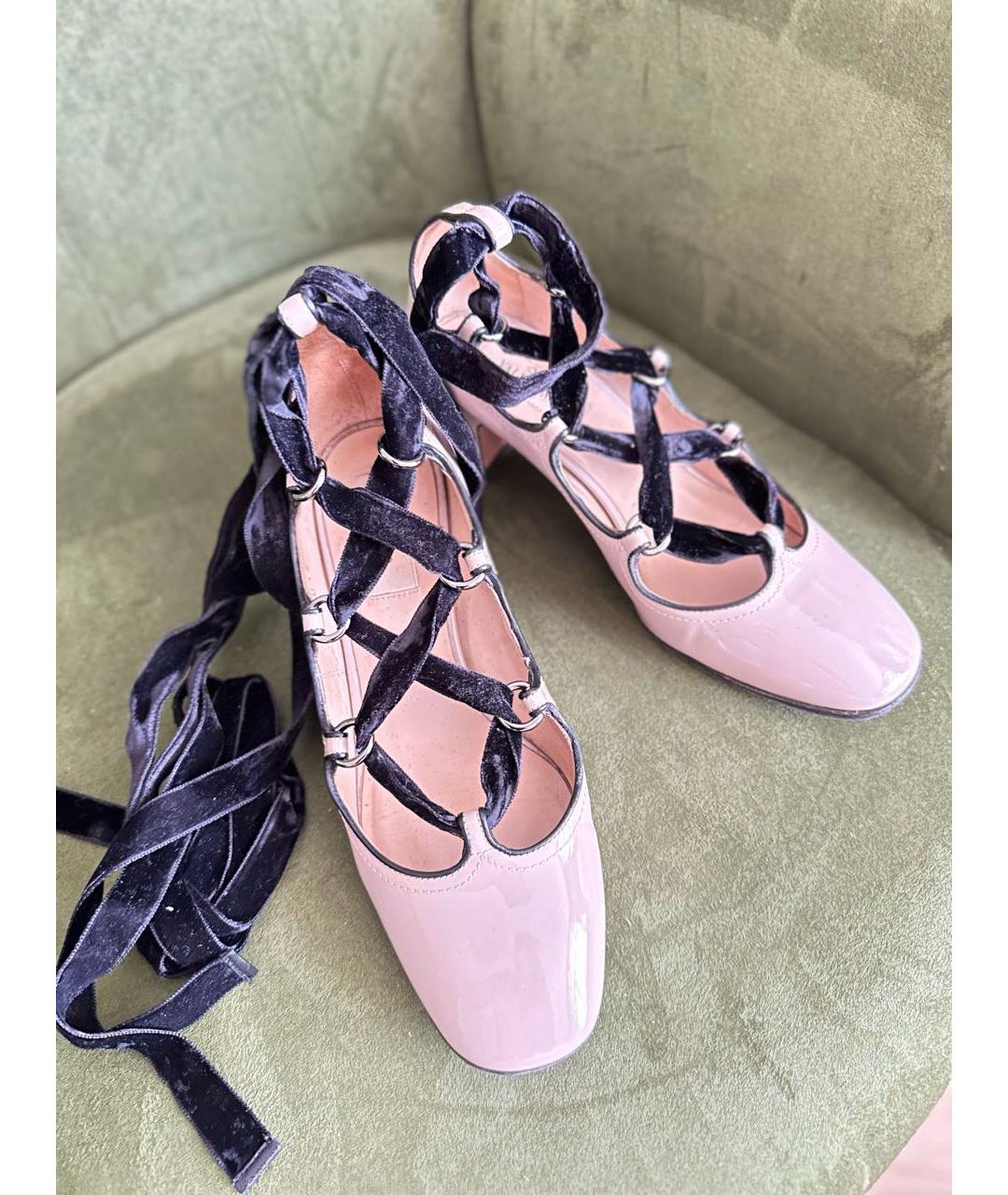 VALENTINO Бежевые кожаные туфли, фото 6