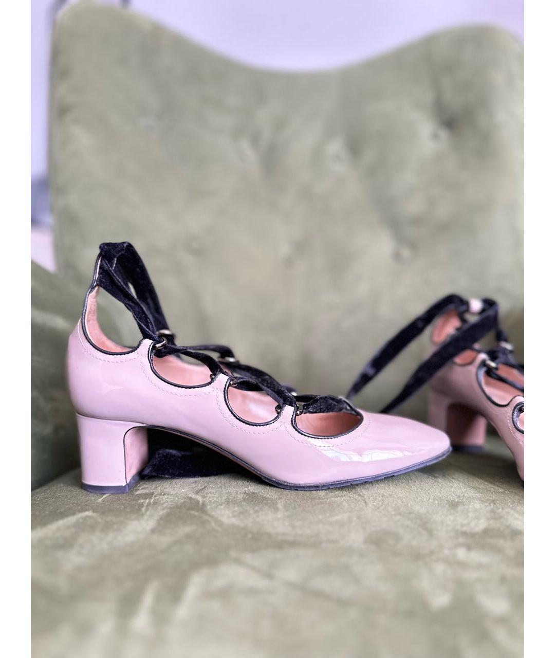 VALENTINO Бежевые кожаные туфли, фото 7