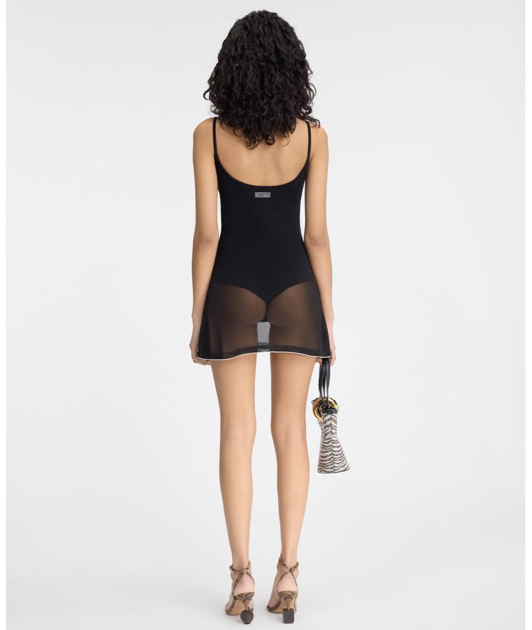 JACQUEMUS Черное вискозное платье, фото 4