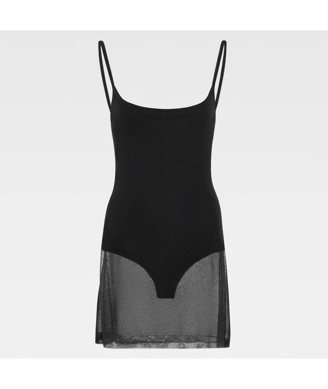 JACQUEMUS Черное вискозное платье, фото 6