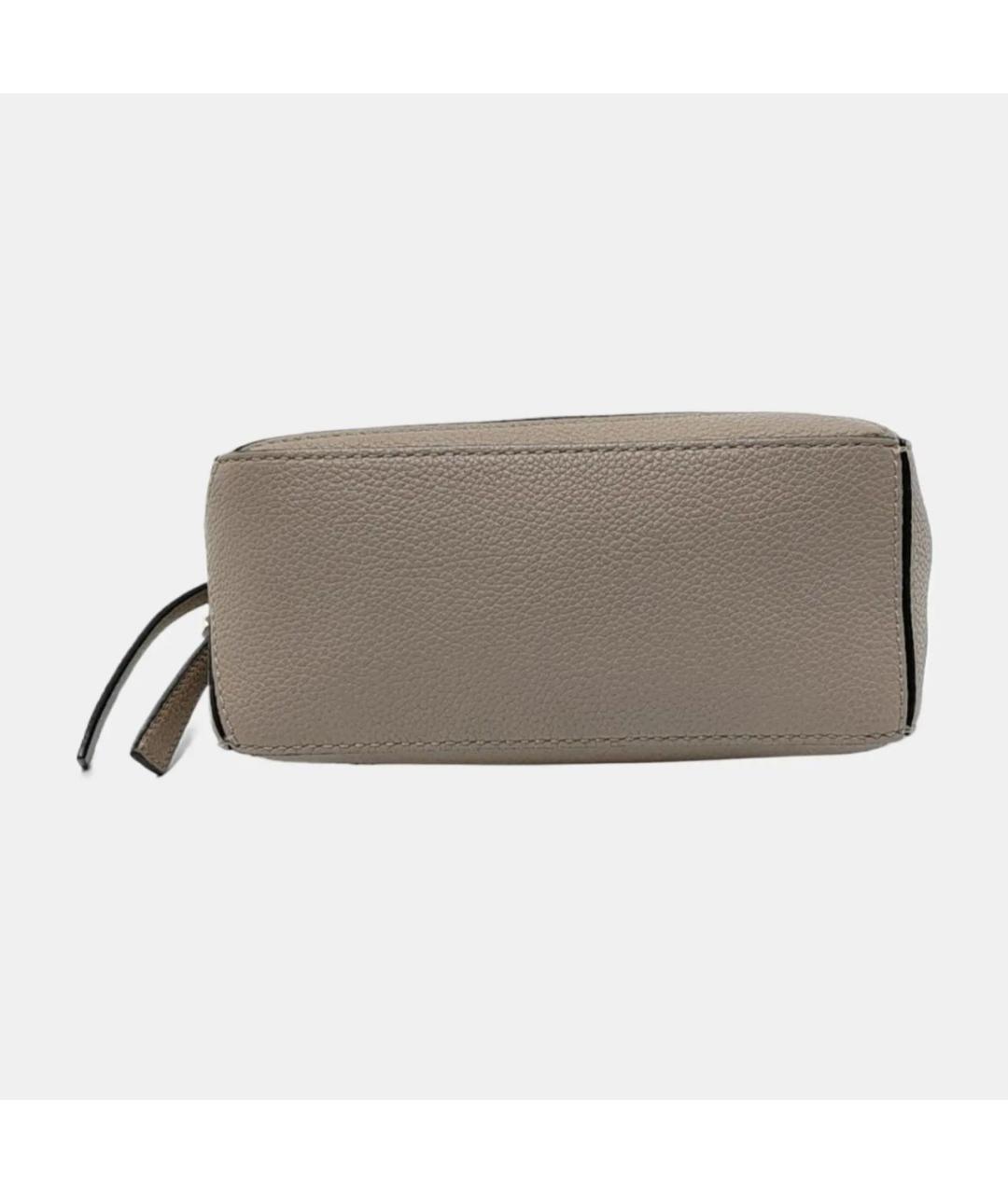 LOEWE Бежевая кожаная сумка через плечо, фото 5