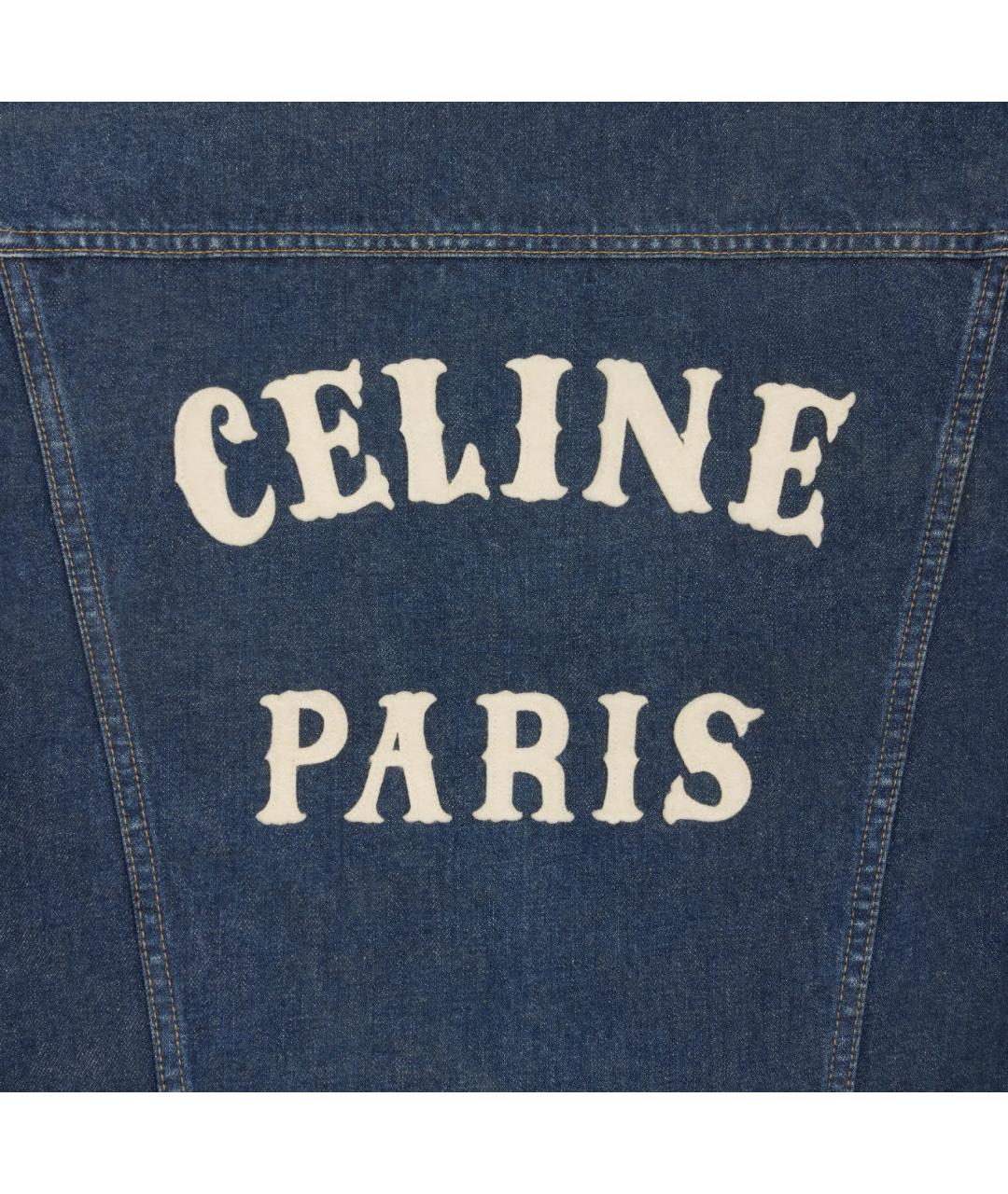 CELINE Синяя деним куртка, фото 4