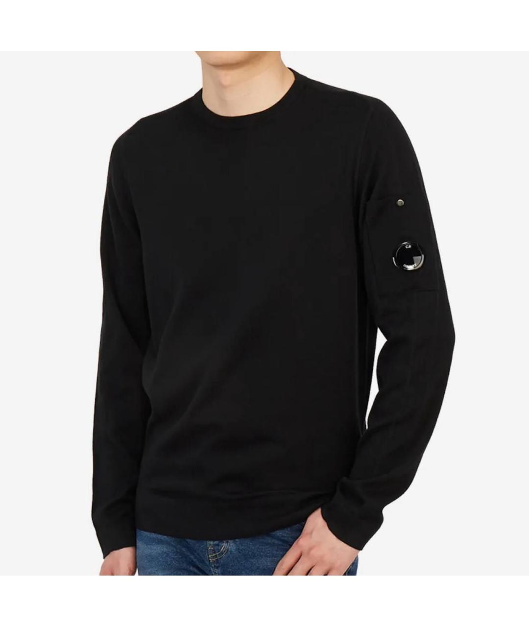 CP COMPANY Черный хлопковый джемпер / свитер, фото 3