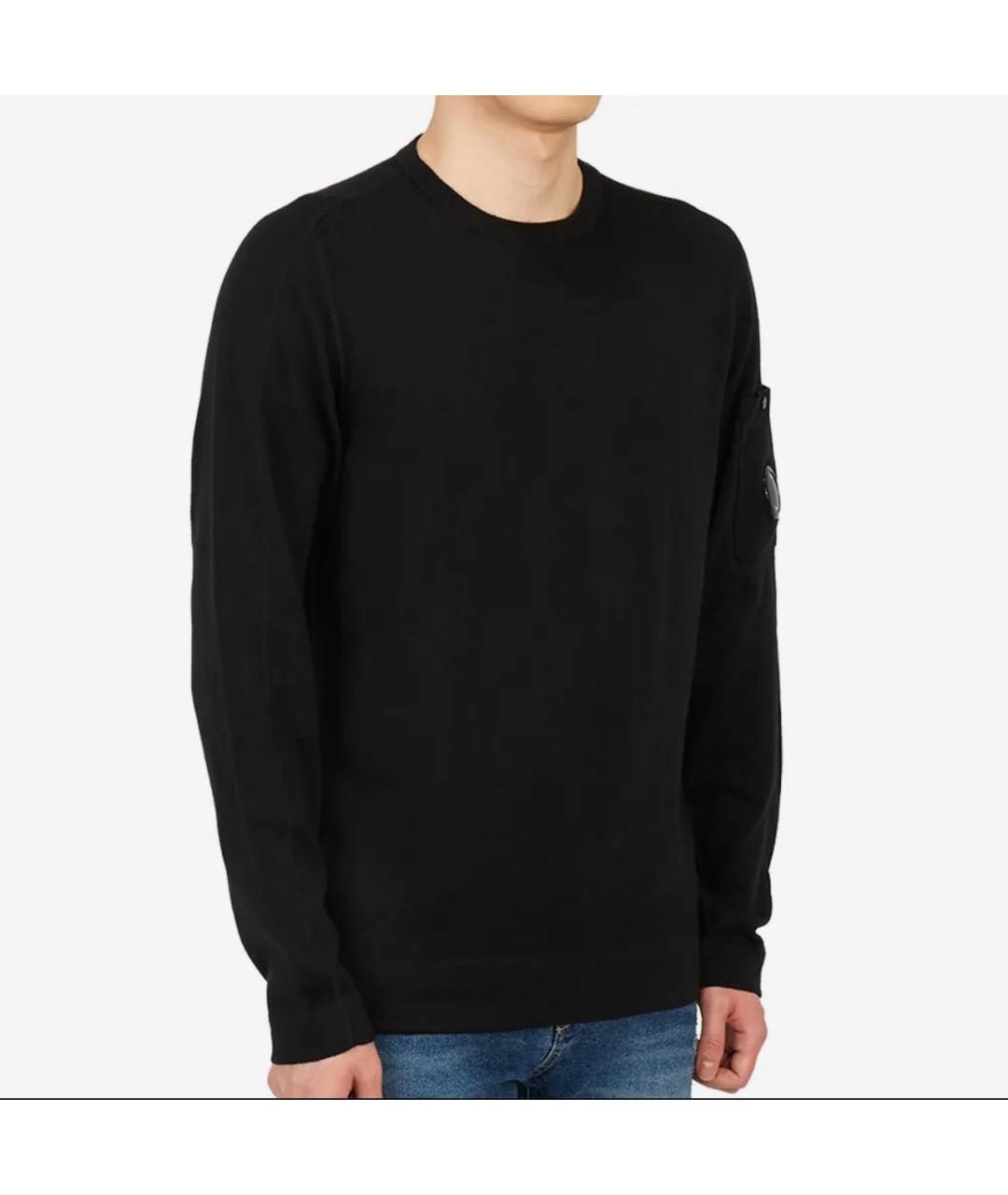CP COMPANY Черный хлопковый джемпер / свитер, фото 5