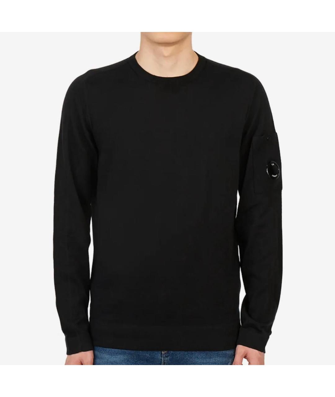 CP COMPANY Черный хлопковый джемпер / свитер, фото 7