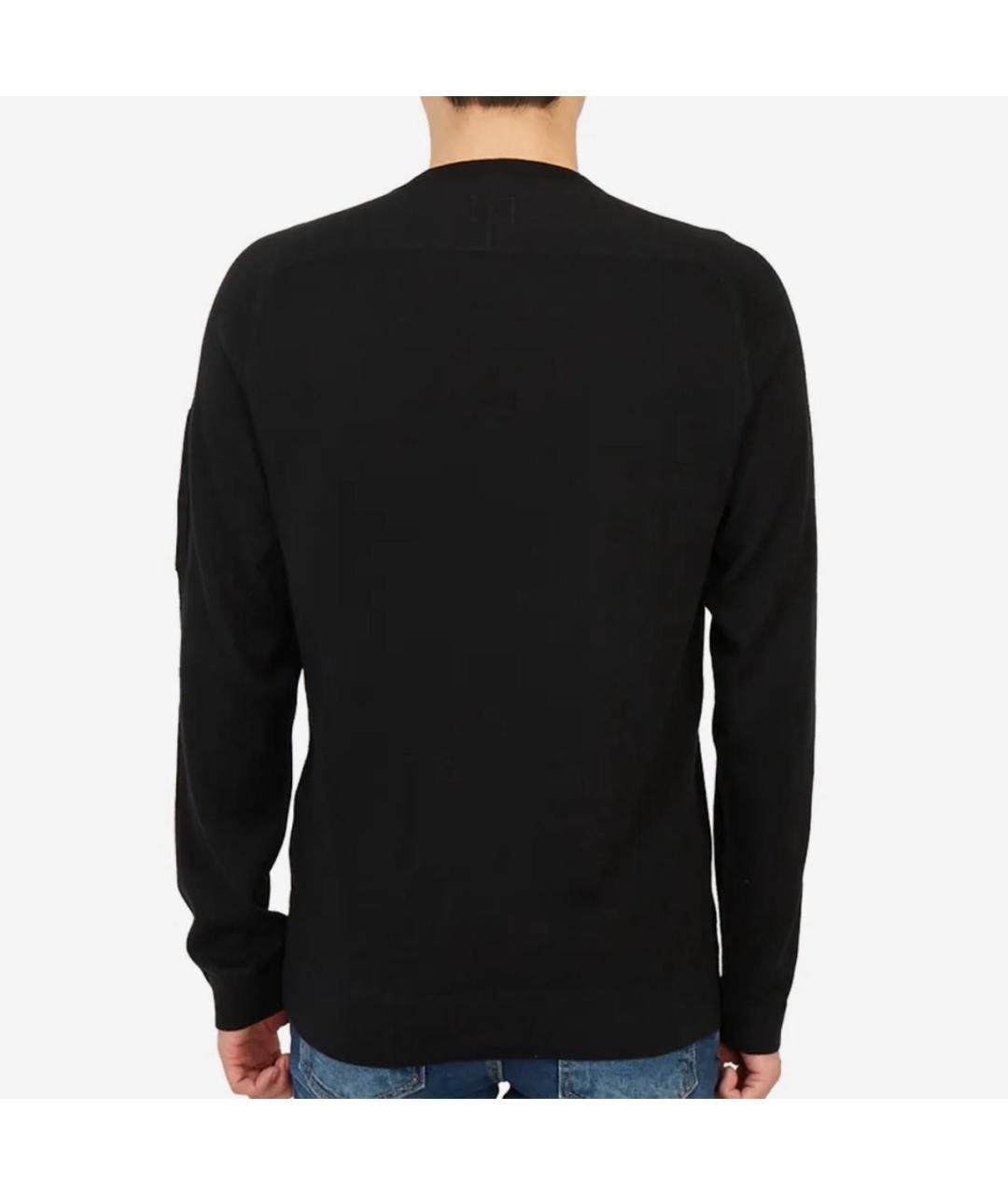 CP COMPANY Черный хлопковый джемпер / свитер, фото 4