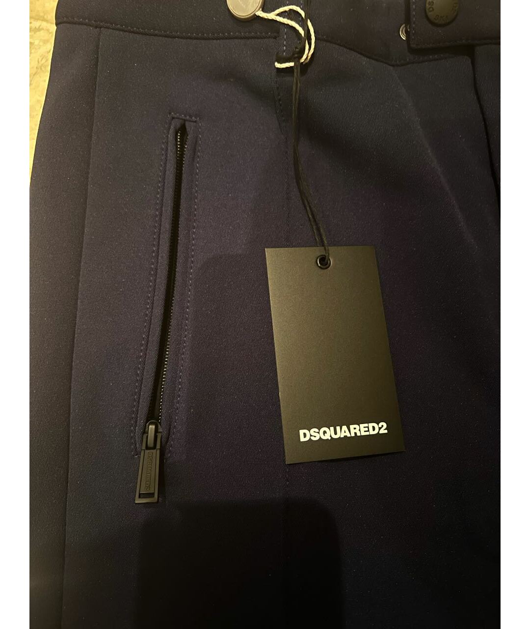 DSQUARED2 Синие брюки чинос, фото 5