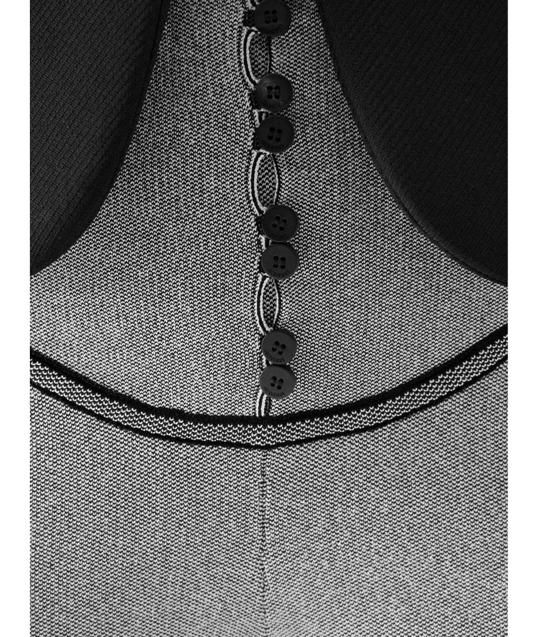 JACQUEMUS Серые вискозные леггинсы и велосипедки, фото 5