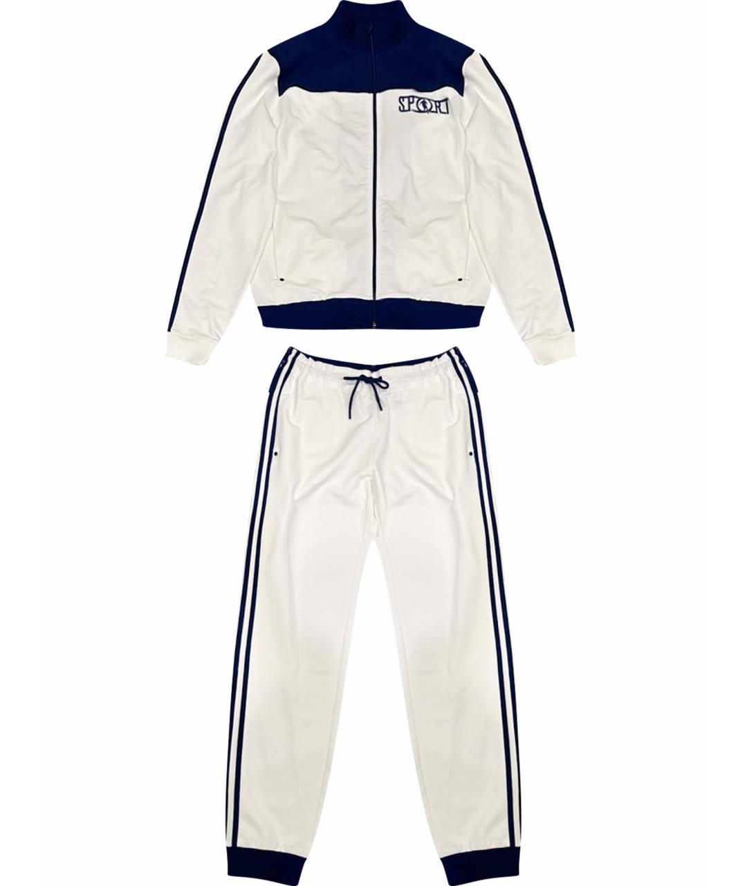 BIKKEMBERGS Белый хлопко-эластановый спортивный костюм, фото 1