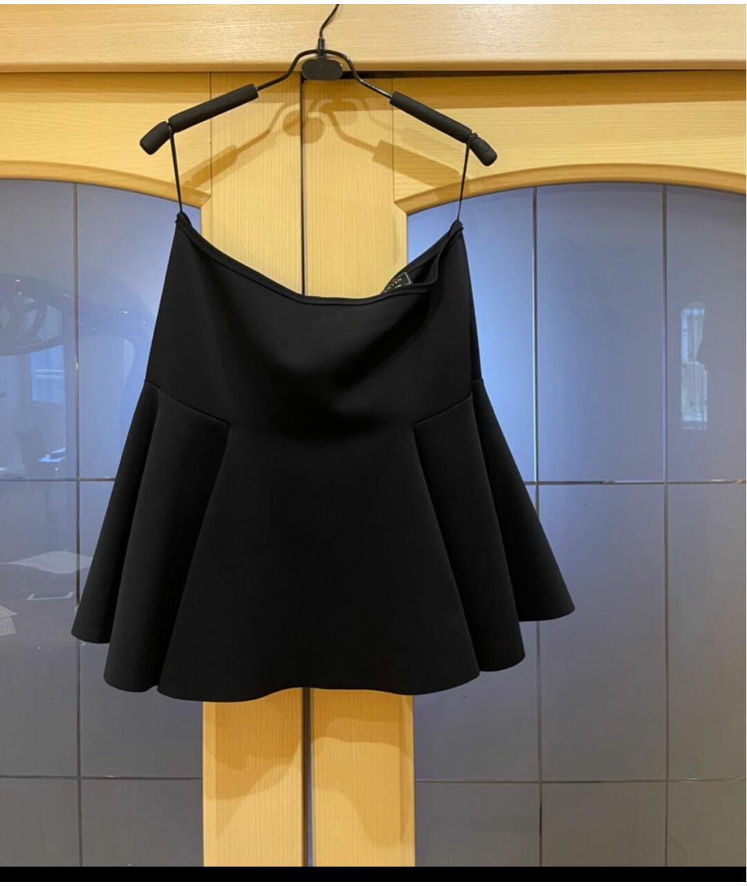 LANVIN Черная полиамидовая юбка мини, фото 5