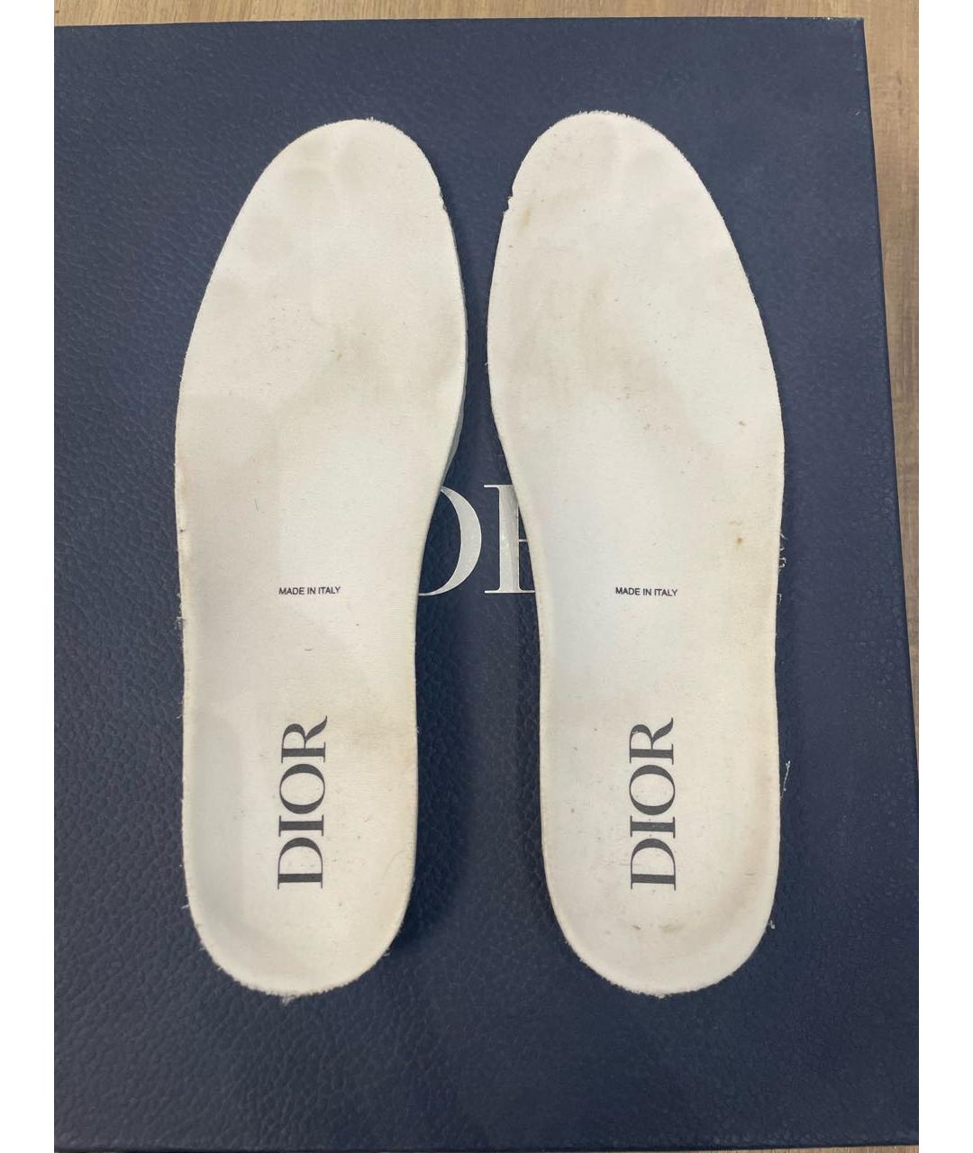 DIOR HOMME Бежевые синтетические высокие кроссовки / кеды, фото 5
