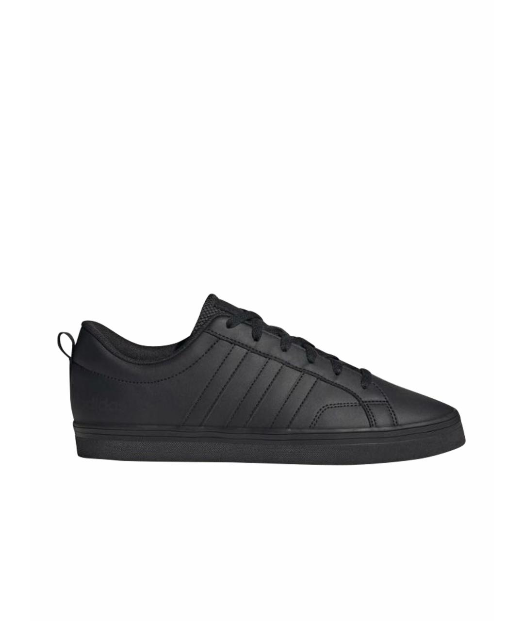 ADIDAS Черные кожаные низкие кроссовки / кеды, фото 1