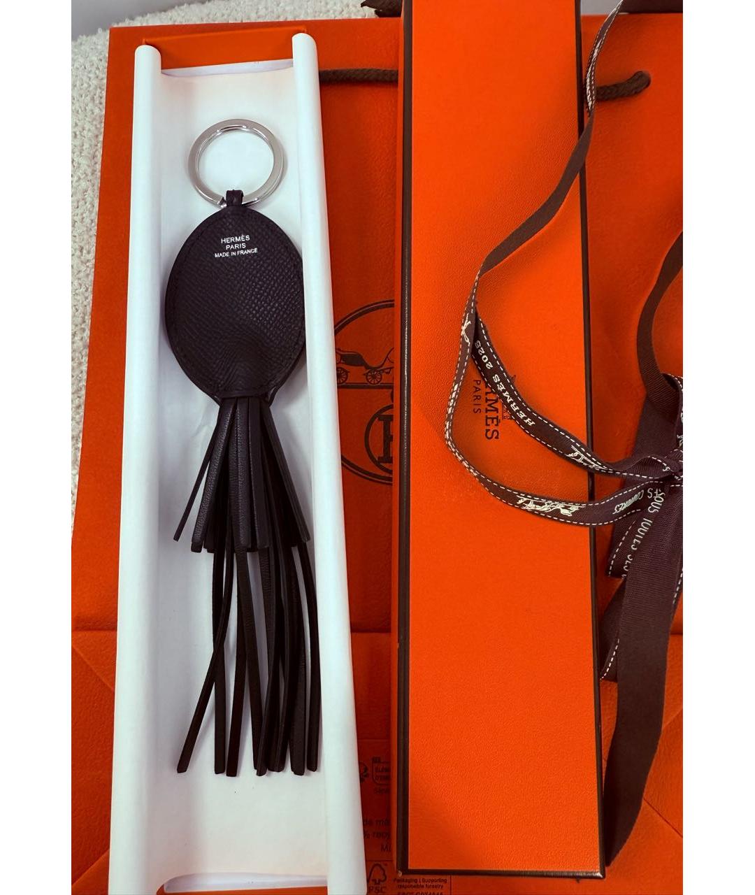 HERMES Черная ключница, фото 3