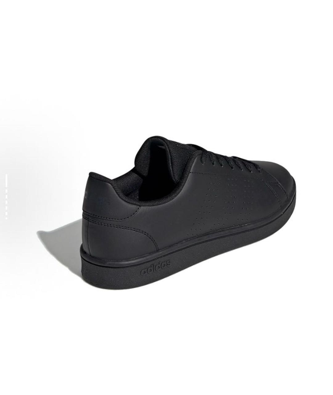 ADIDAS Черные кожаные низкие кроссовки / кеды, фото 5