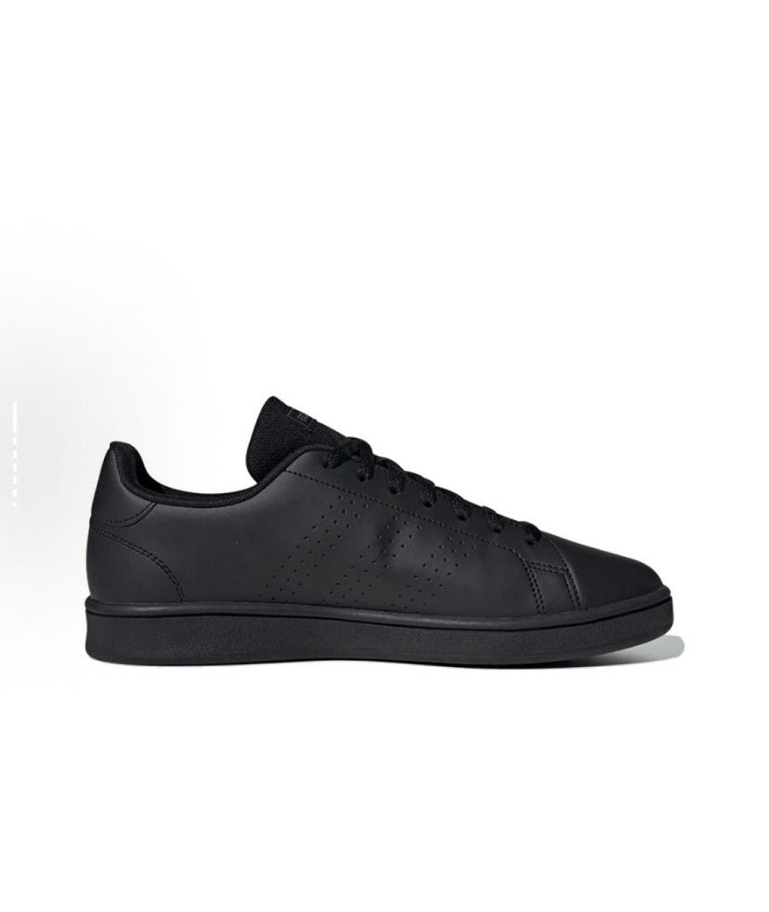 ADIDAS Черные кожаные низкие кроссовки / кеды, фото 8