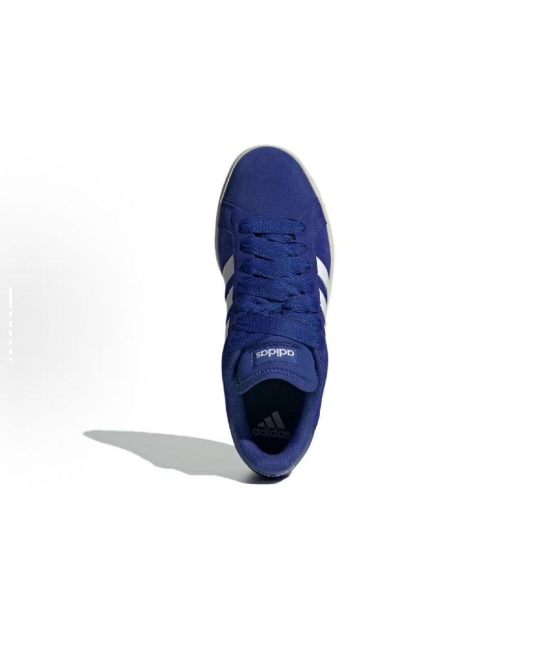 ADIDAS Синие замшевые низкие кроссовки / кеды, фото 4