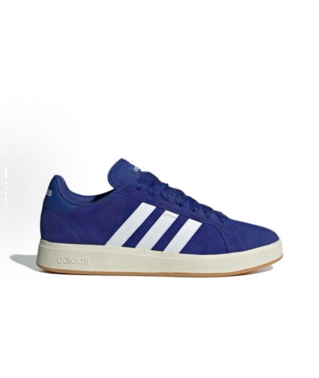 ADIDAS Синие замшевые низкие кроссовки / кеды, фото 6