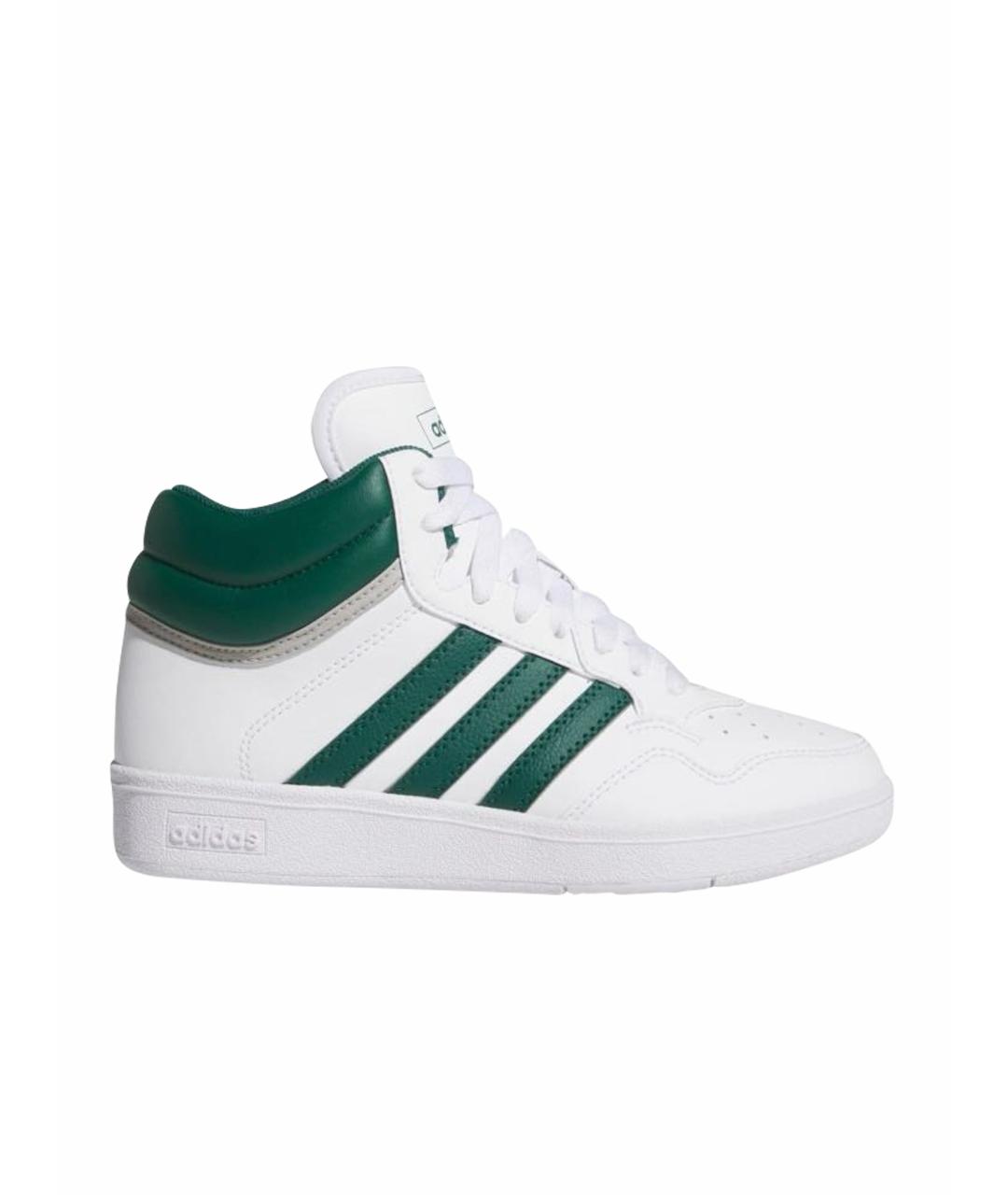 ADIDAS Белые кожаные высокие кроссовки / кеды, фото 1
